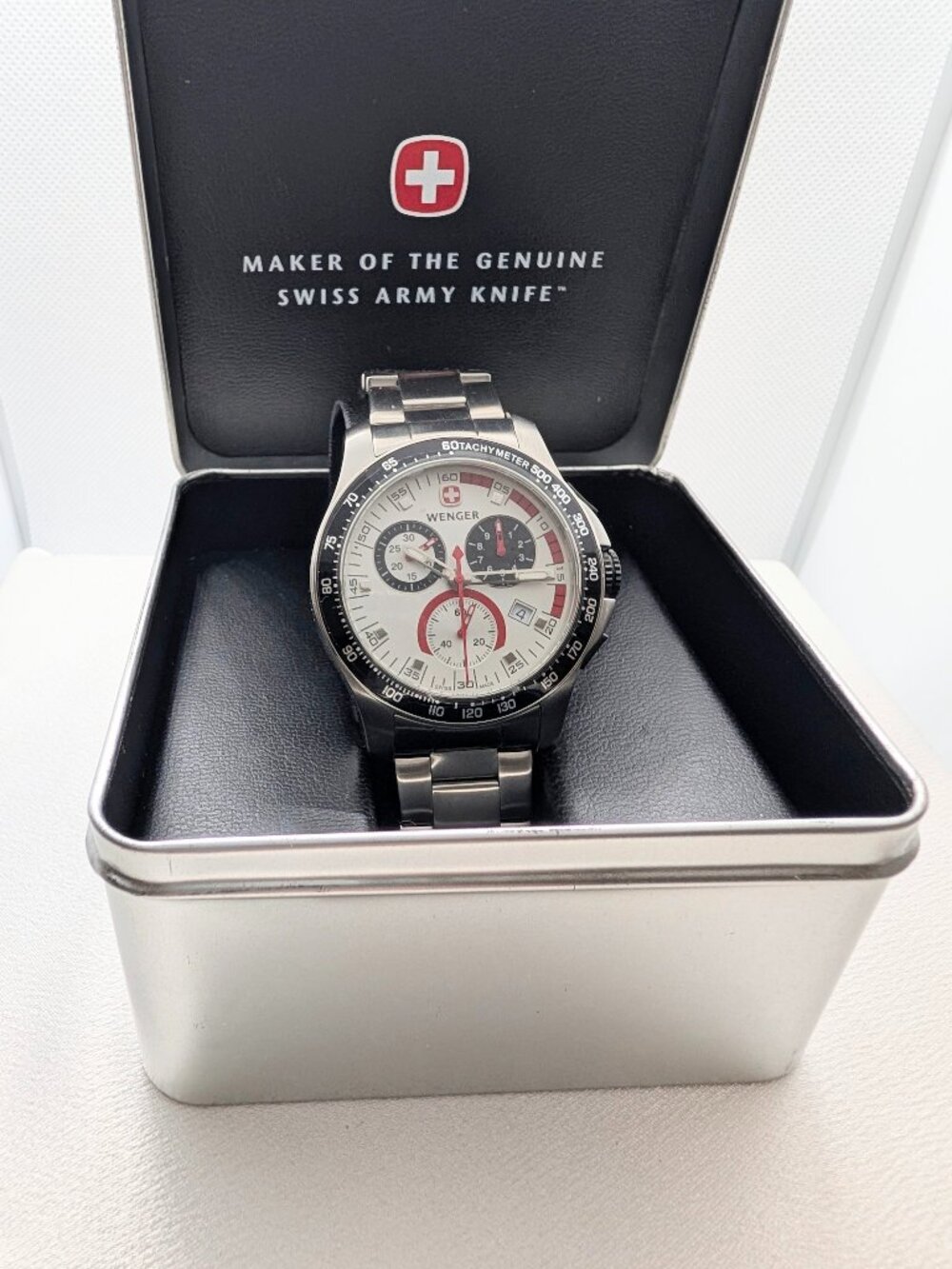 NEW Gentleman's Wenger Battalion Field Chronograph Watch